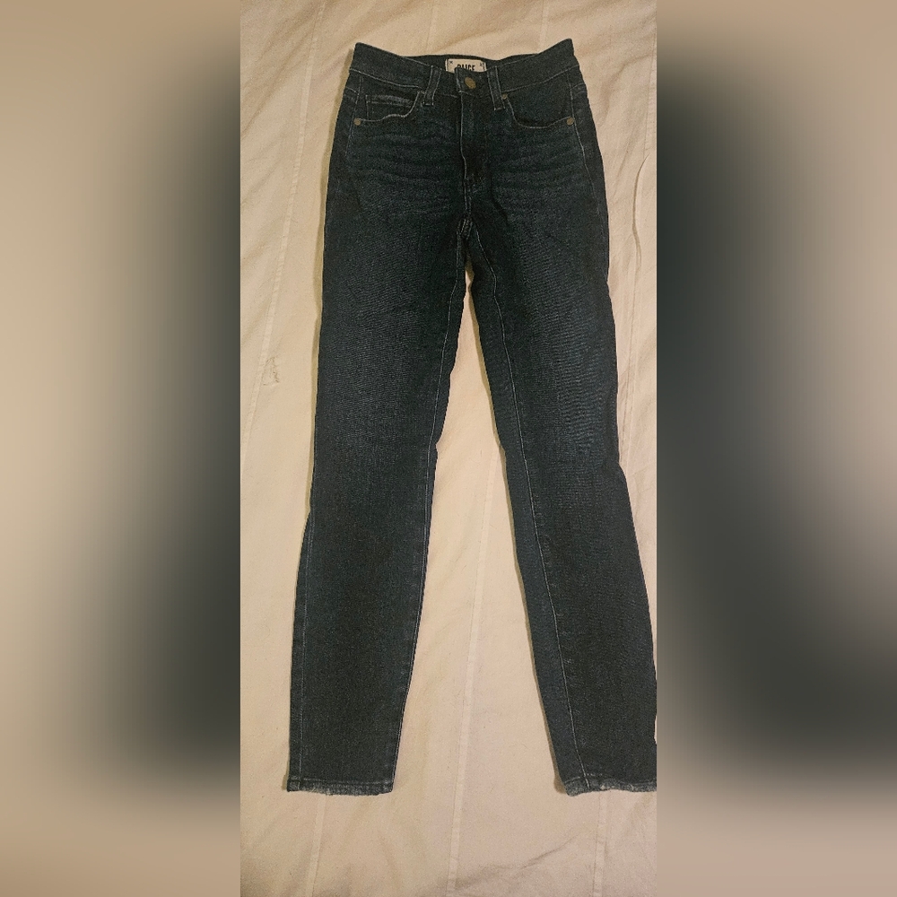 PAIGE Dark Blue Hoxton Ankle Jeans